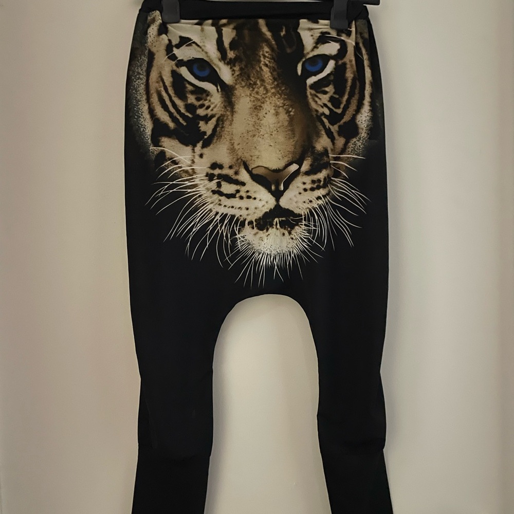 Tiger Print Harem Pants